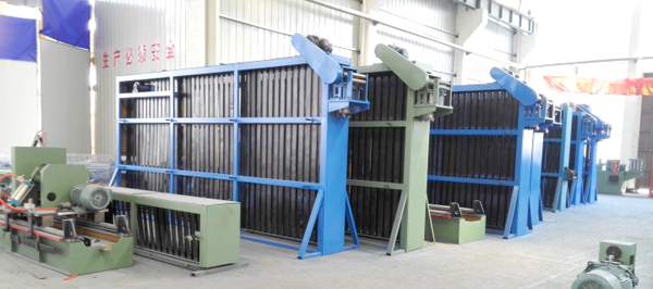 冠杰科技高頻焊管機儲料倉庫